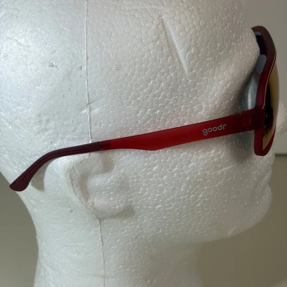 goodr Super Fly Lances Afternoon Uppers Sunglasses Red Polarized SFG1018 Aviator